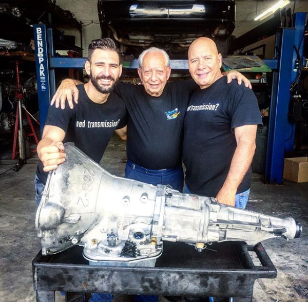 Three generations of the Number One Transmissions family